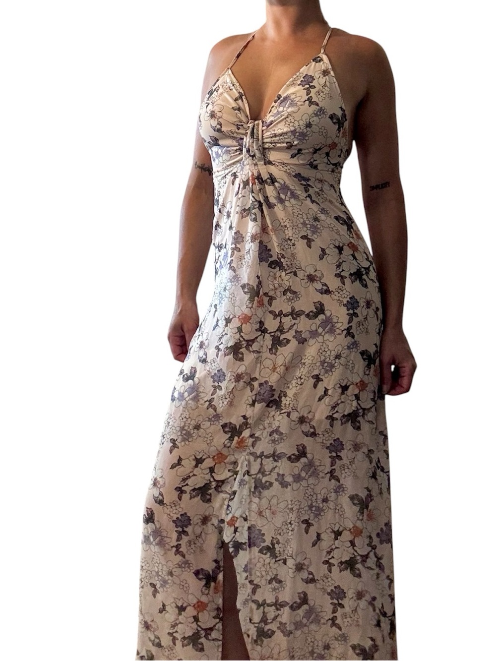 Floral fitted flowy dress